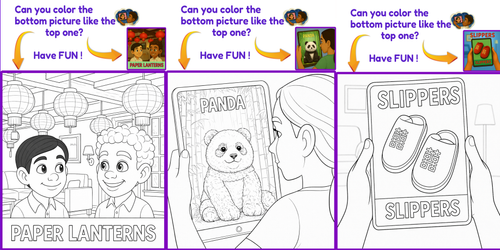 <strong>5 Fab Pages From Kate's Coloring Corner<br><br>Where Creativity Meets Culture. Let your child’s imagination run wild with 5 beautifully illustrated, high-resolution coloring pages taken directly from our storybooks. These fun, printable activities reinforce the month’s vocabulary and themes, providing a peaceful, creative way for young artists to claim their piece of the global adventure.</strong>